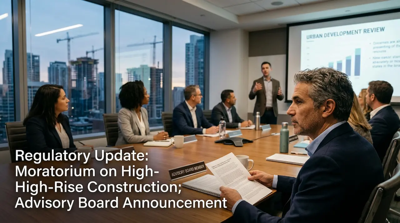 Featured image for “Regulatory Update: Moratorium on High-Rise Construction”